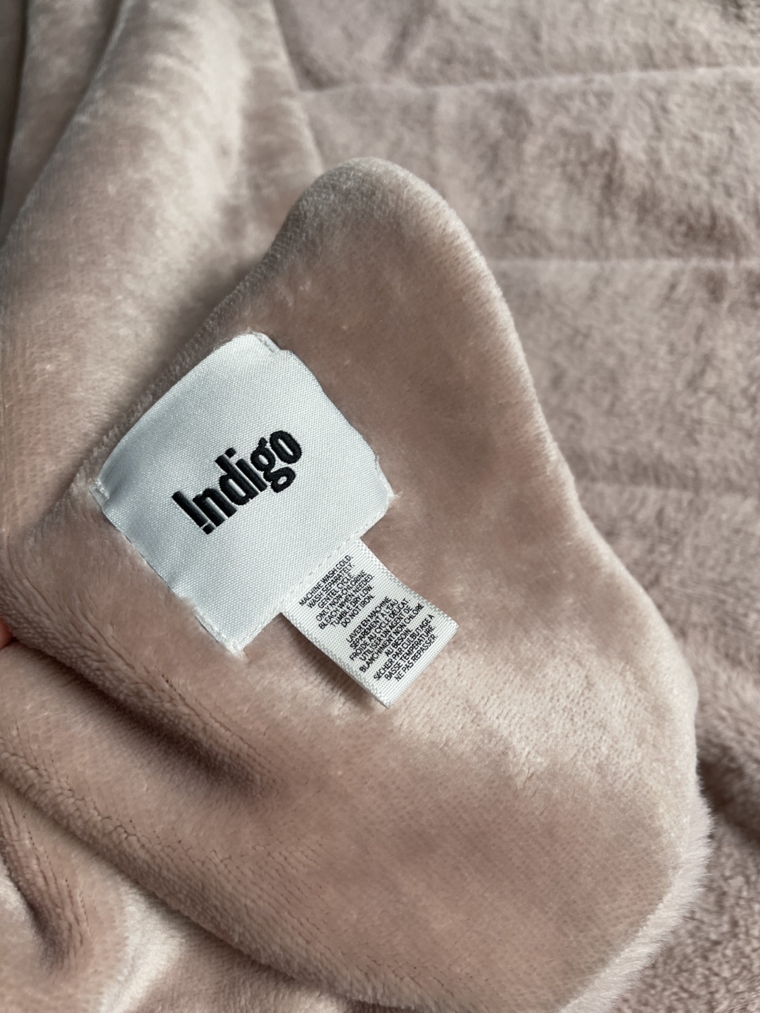 Indigo Plush Throw Blanket - Pink - photo 2
