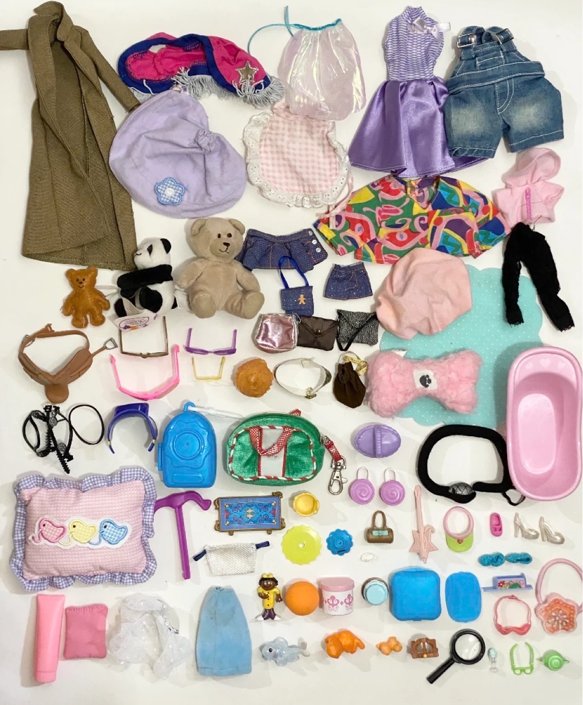 Doll Clothes and Accessories Lot