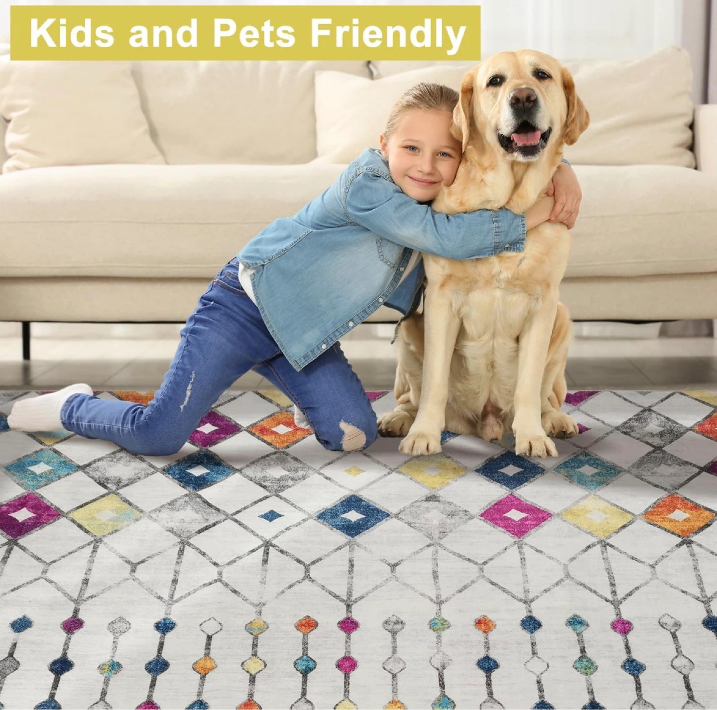 Geometric Area Rug 8 x10 ft - photo 4