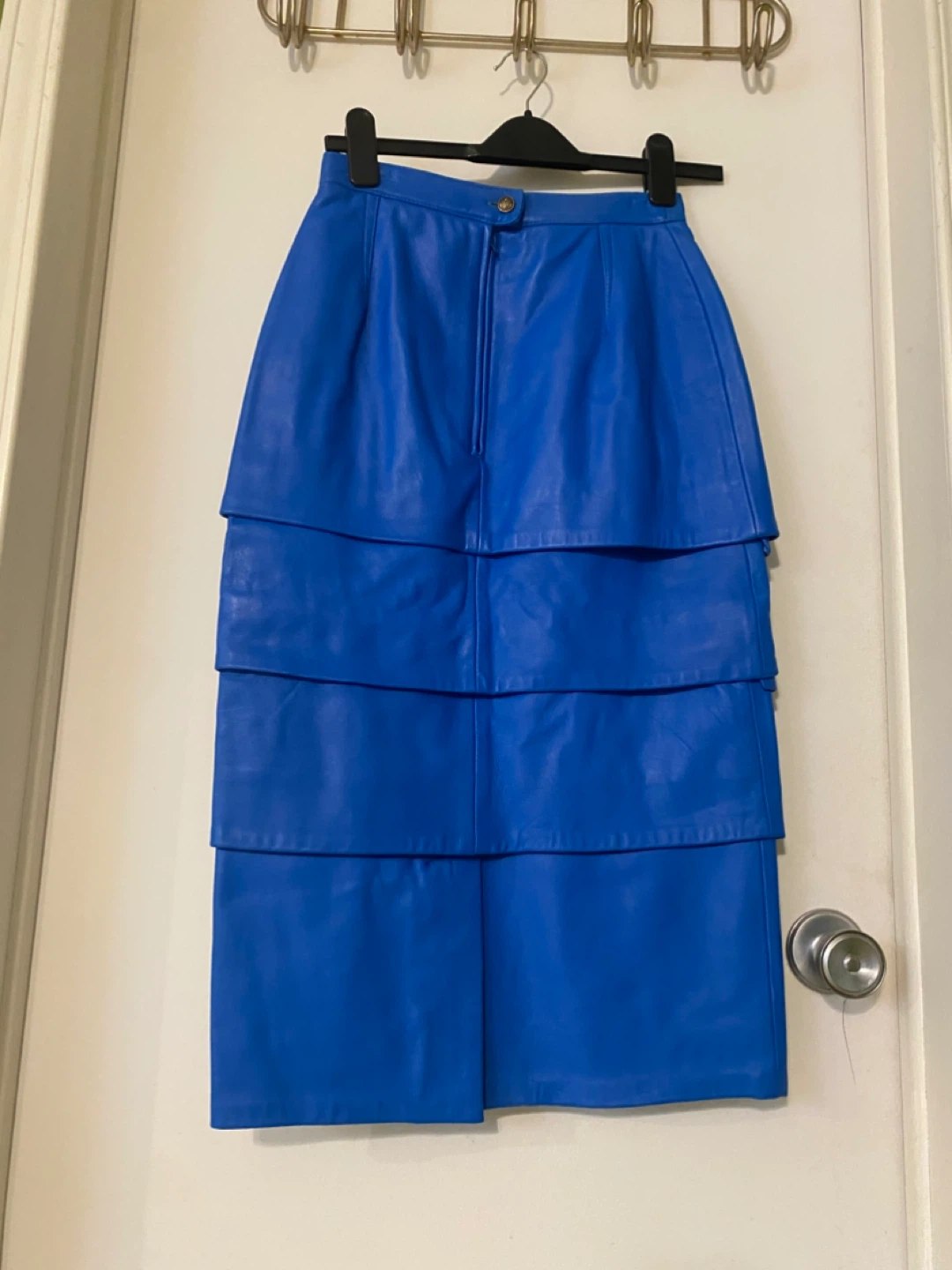 Vintage leather skirt - photo 2
