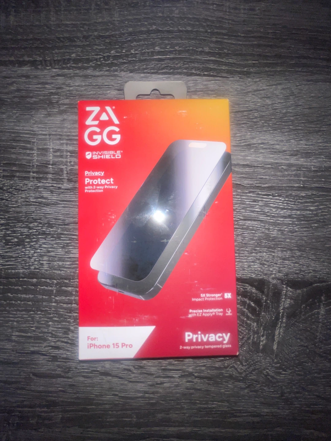 Zagg Invisible Shield Privacy Screen Protector for iPhone 15 Pro