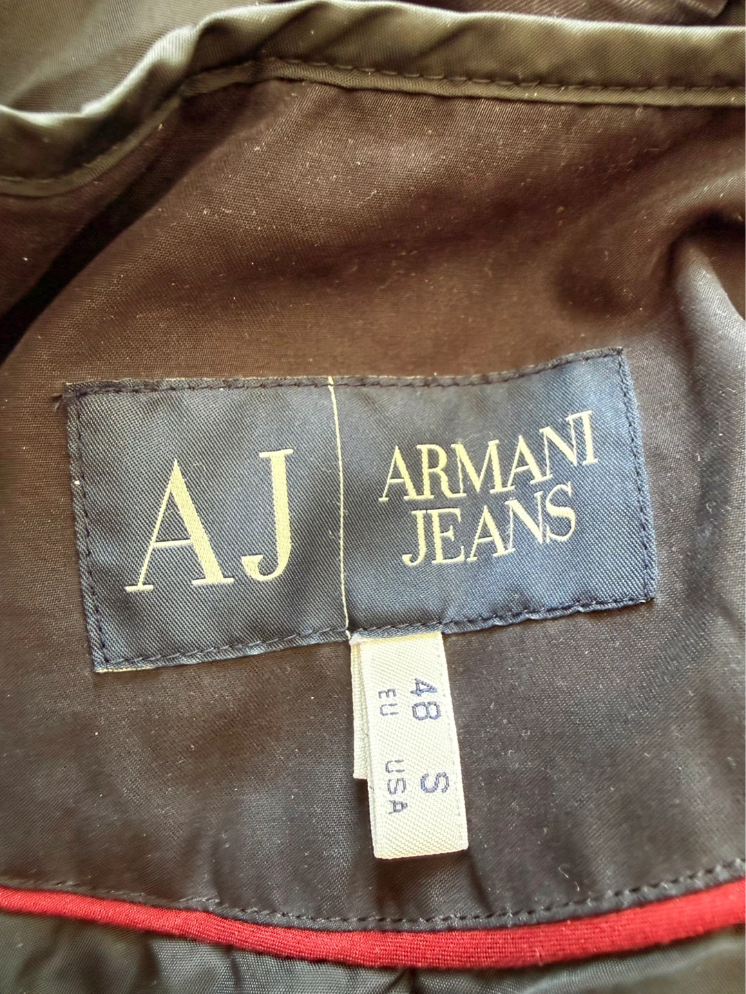 Armani Jeans Black Trench Coat - Size S - photo 5