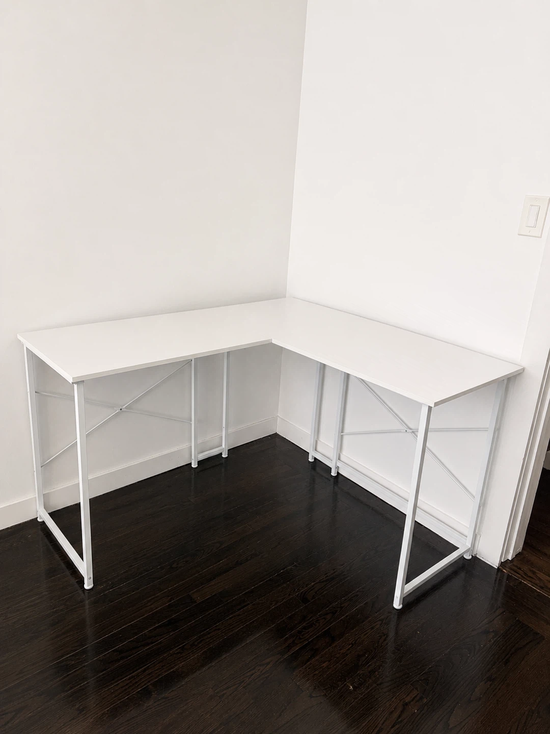 White Study Table Computer Gaming Desk