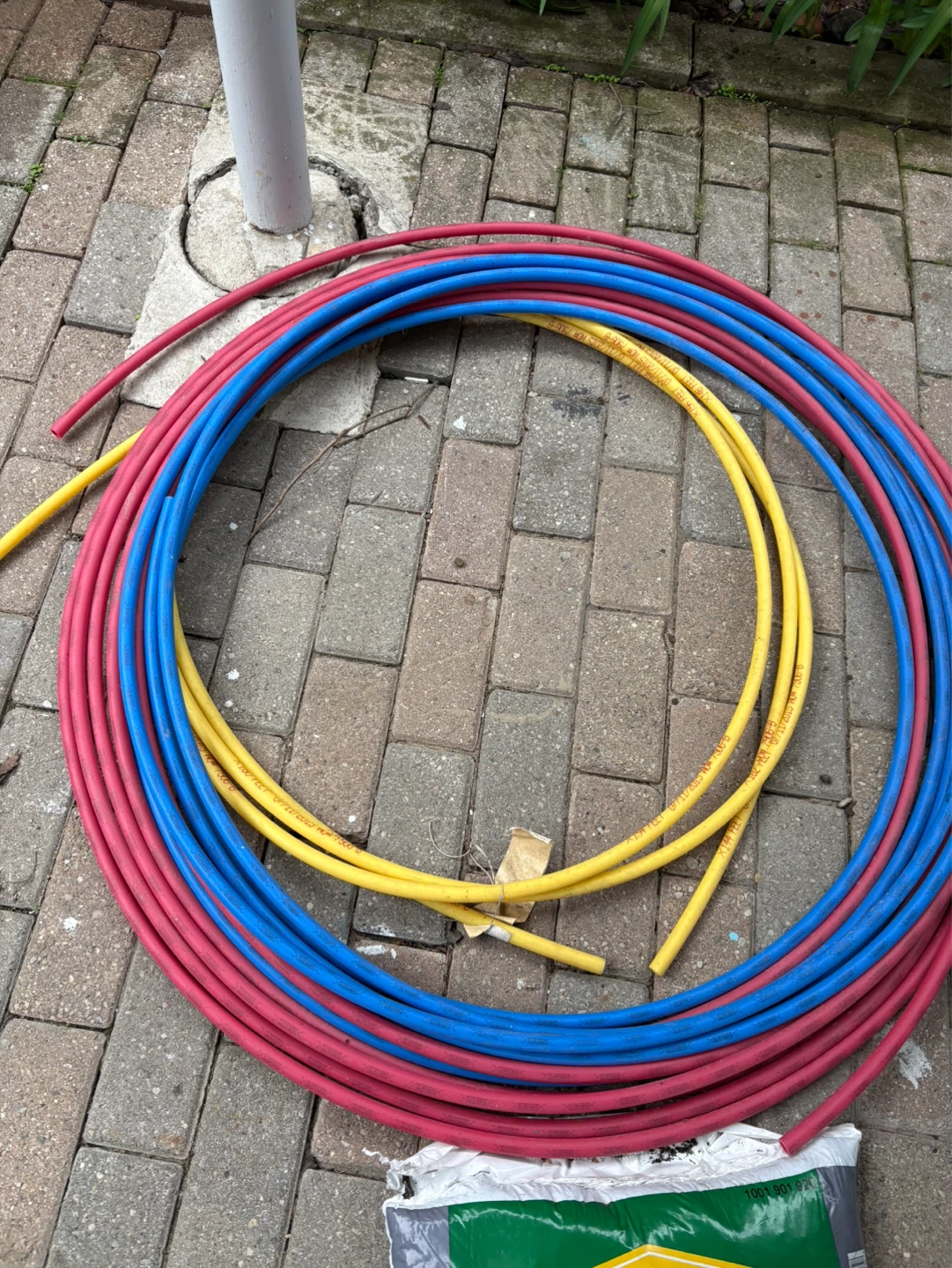 Bundle of 3 Water Hoses - Red, Blue, Yellow