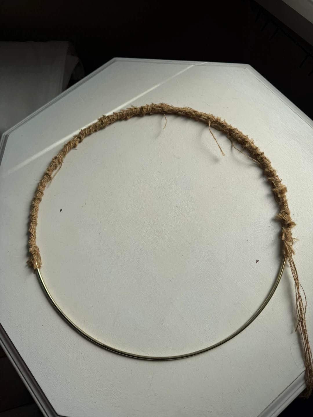 Brass wreath hoop
