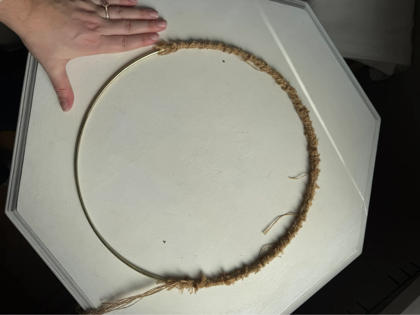 Brass wreath hoop - photo 3