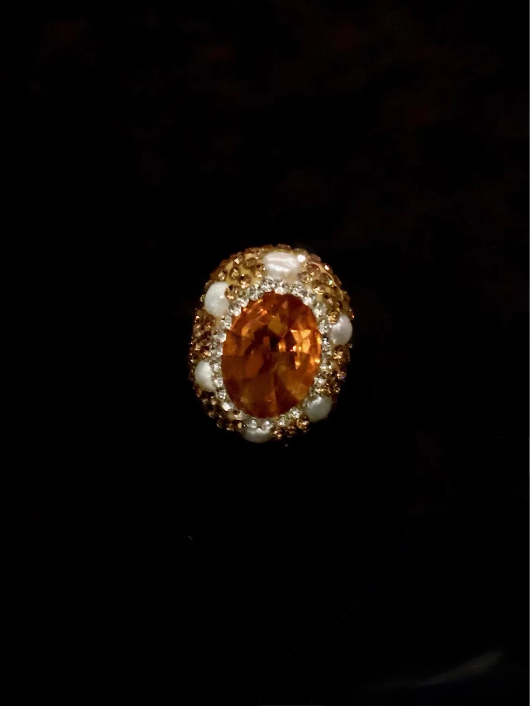 Regal Statement Set: "Sultan" Gems with Pearl Halo - photo 2