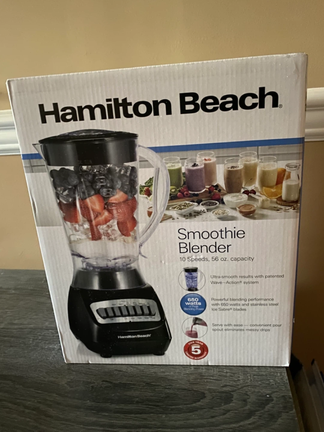 NEVER OPENED Hamilton Beach Smoothie Blender 10 Speeds 56 oz