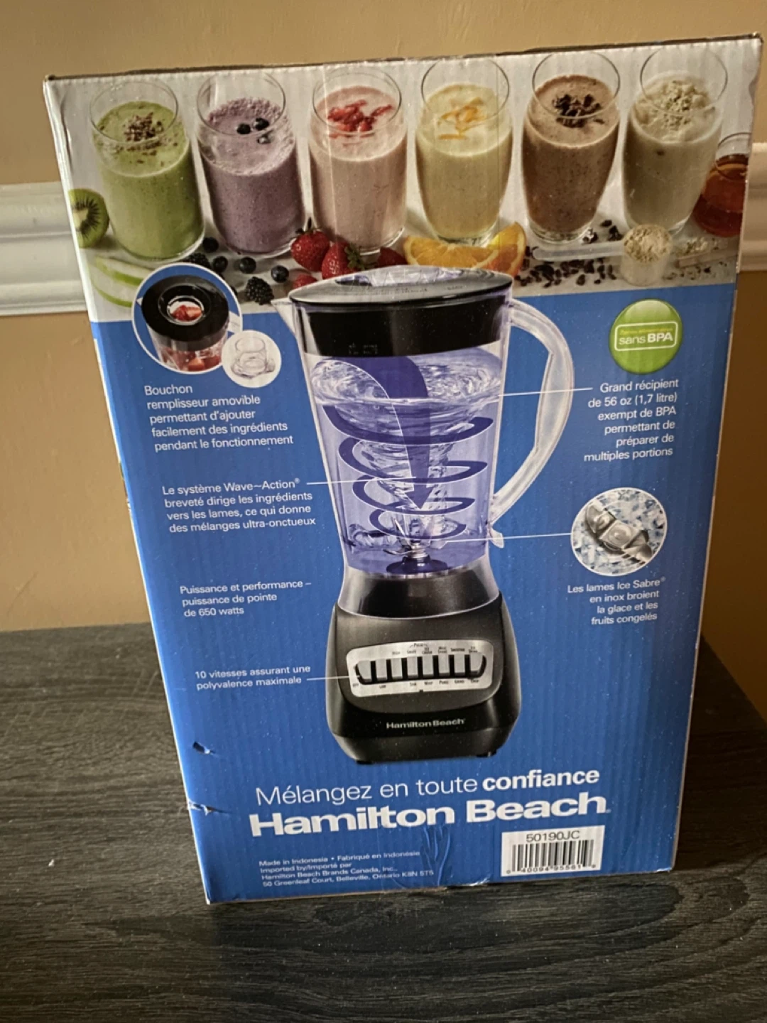 NEVER OPENED Hamilton Beach Smoothie Blender 10 Speeds 56 oz - photo 2
