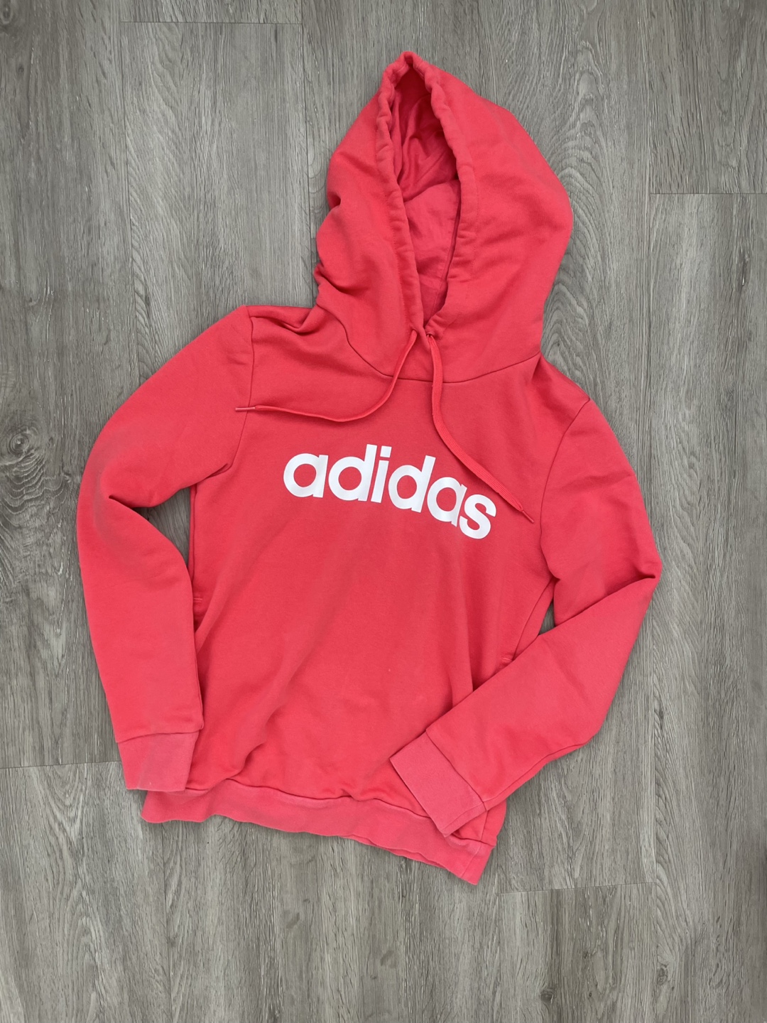 Adidas Hoodie - Coral - Size S