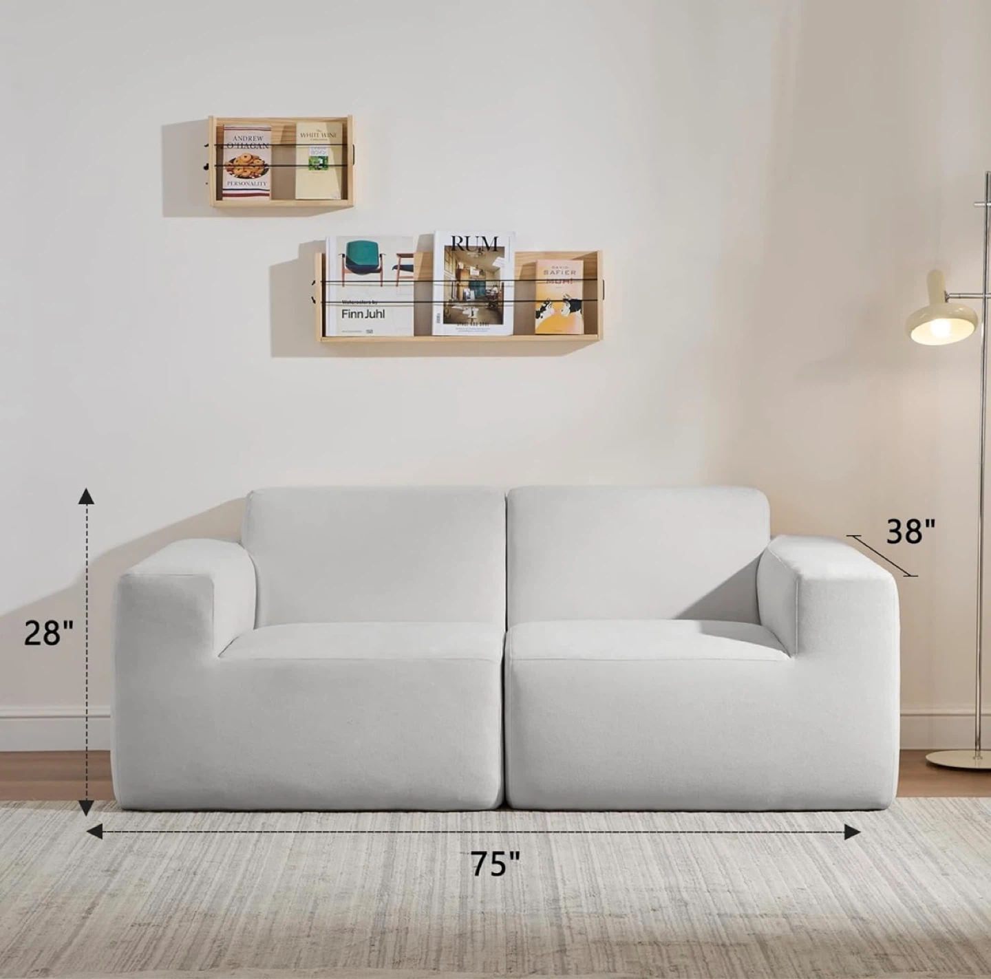 Modern White Sectional Sofa - photo 2