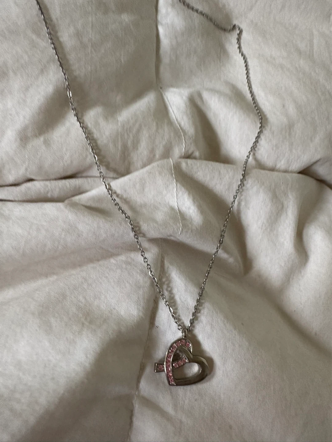 Breast cancer awareness Heart pendant necklace - photo 5