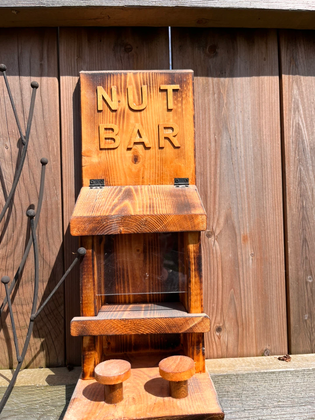 Wooden "Nut Bar" Feeder
