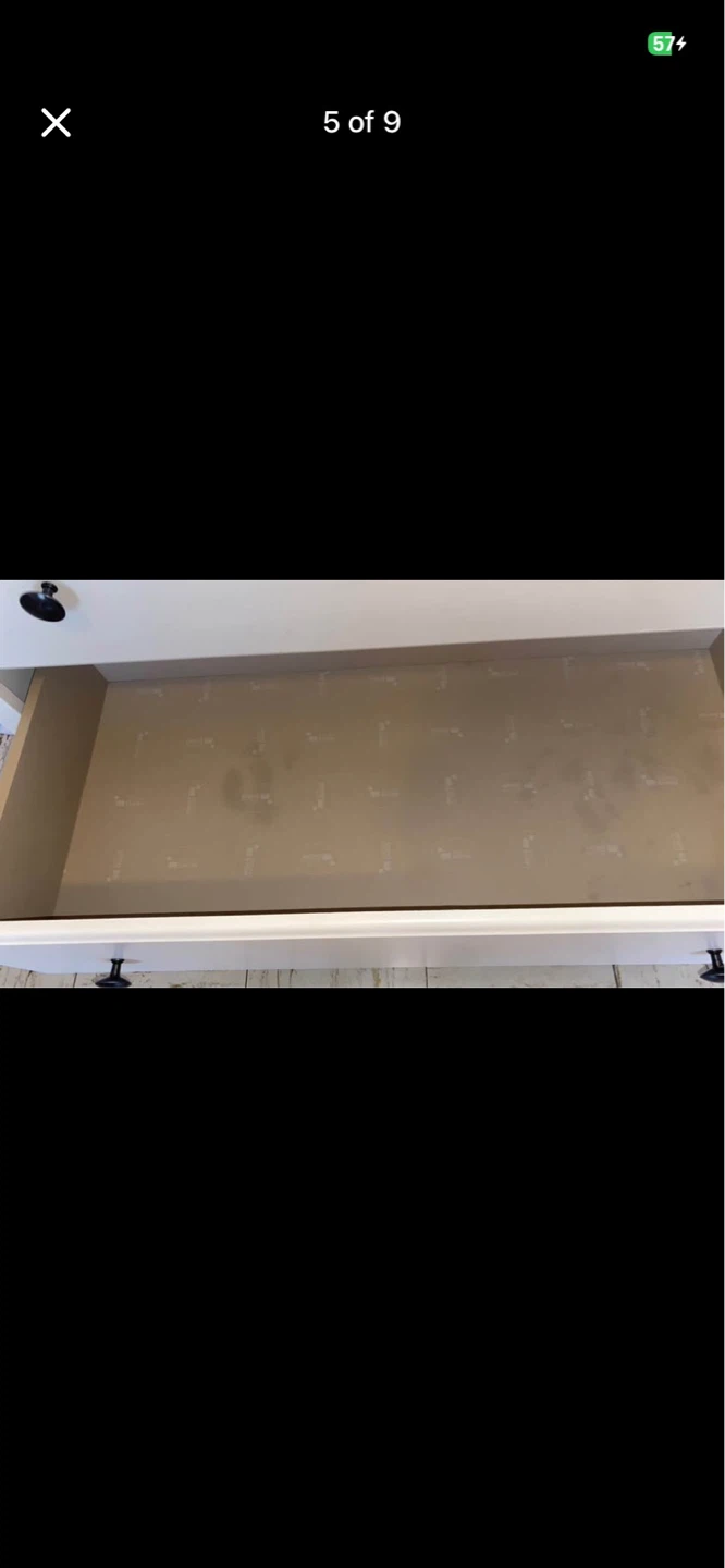 White Baby Changing Table with Drawers - photo 5
