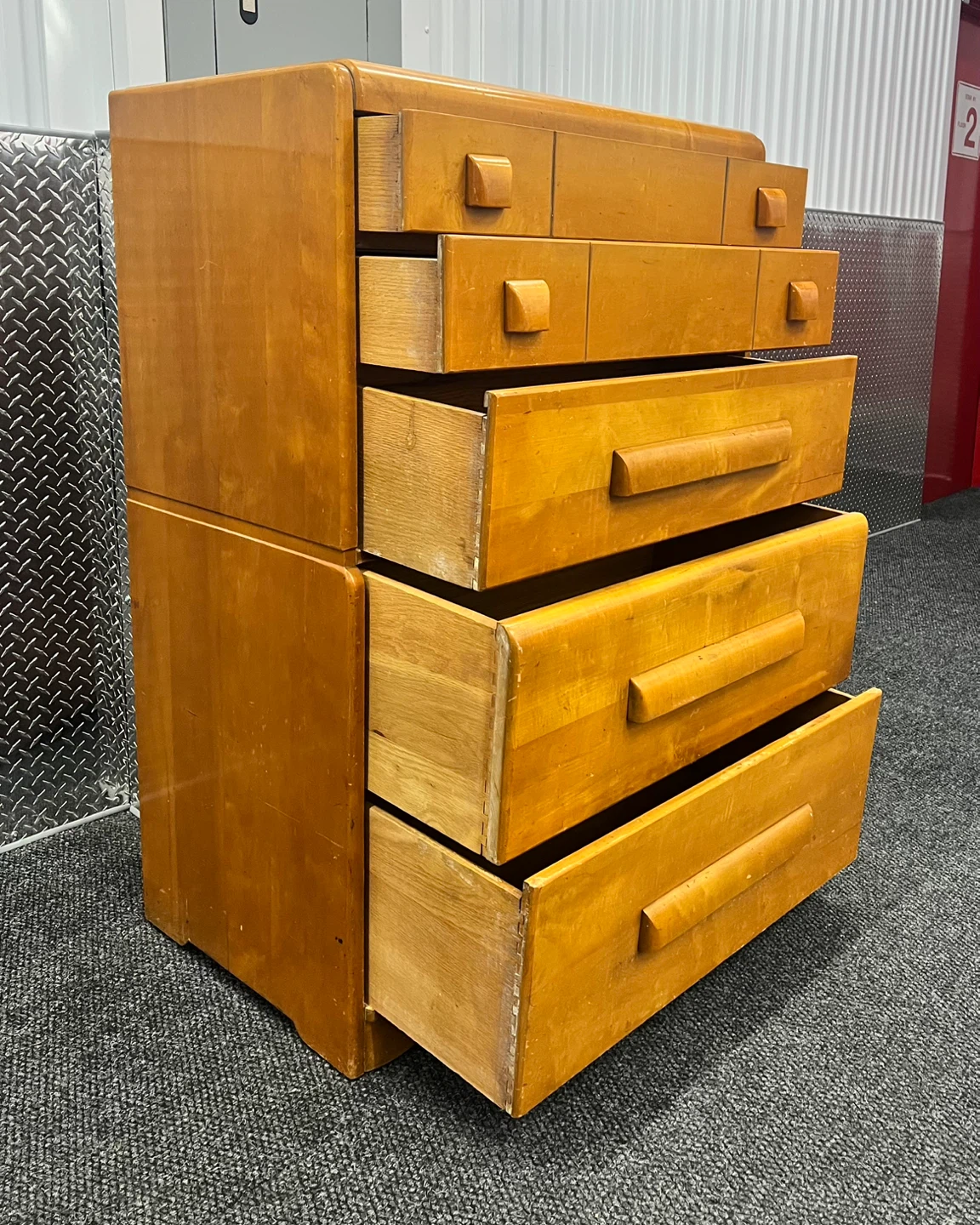 Mid Century Hardwood Oak Solid Dresser Free Delivery 🚚 NYC & NJ - photo 2