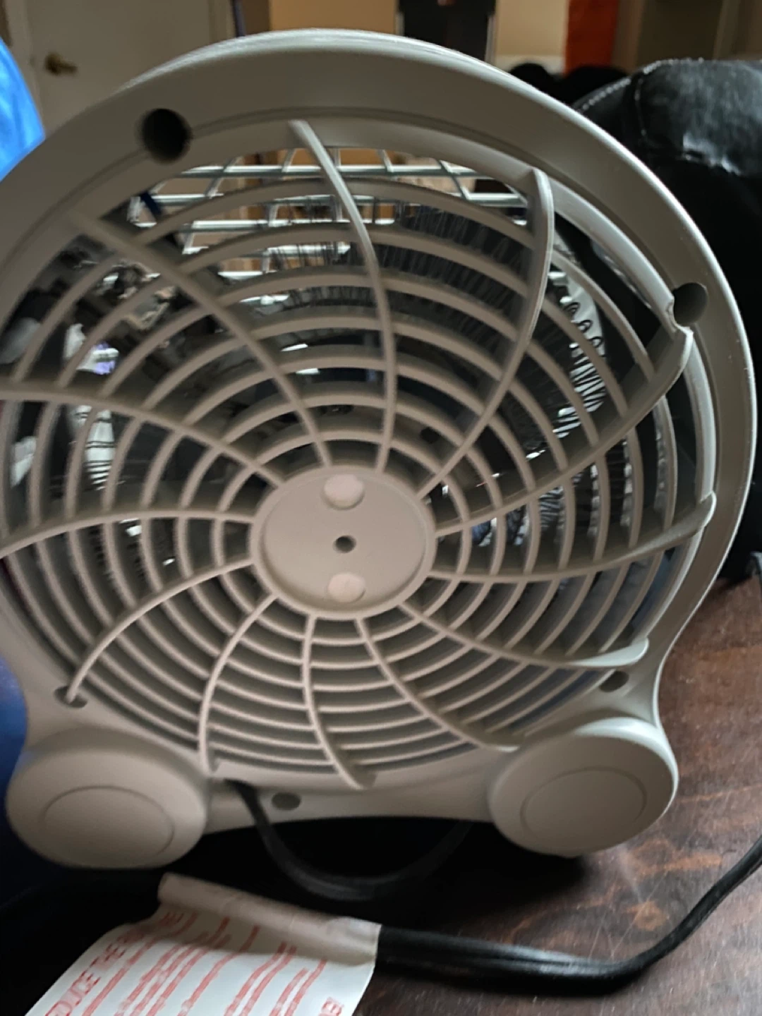 White Portable Electric Fan/Heater 2 in 1 - photo 4
