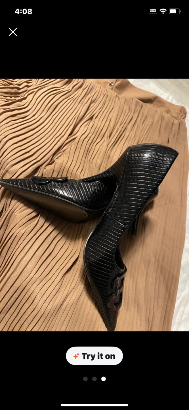 Balenciaga Black Pointed Toe Heels - photo 3