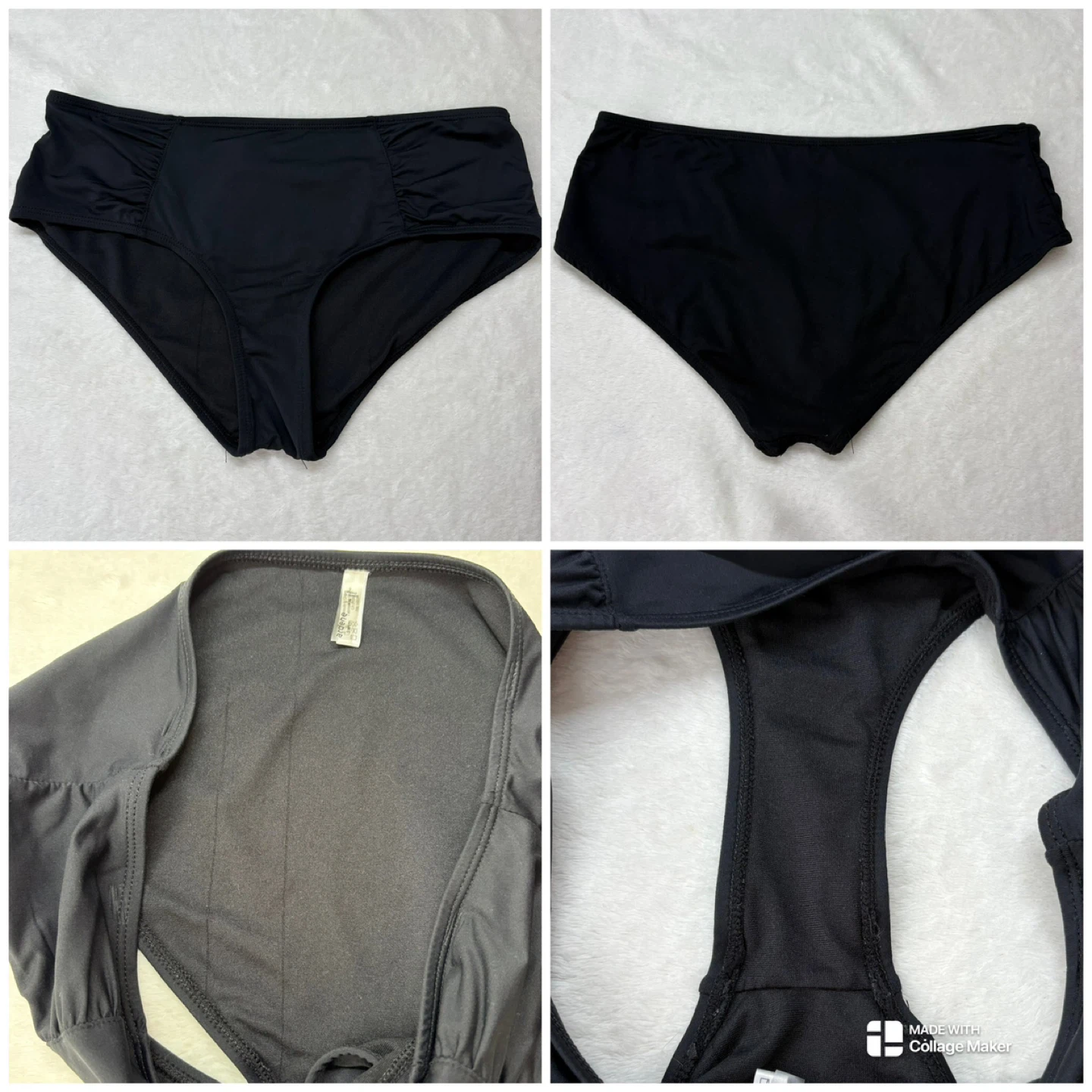 Ardene Strapless Bandeau Bikini Mid Rise 2 Piece Swimsuit S - photo 3