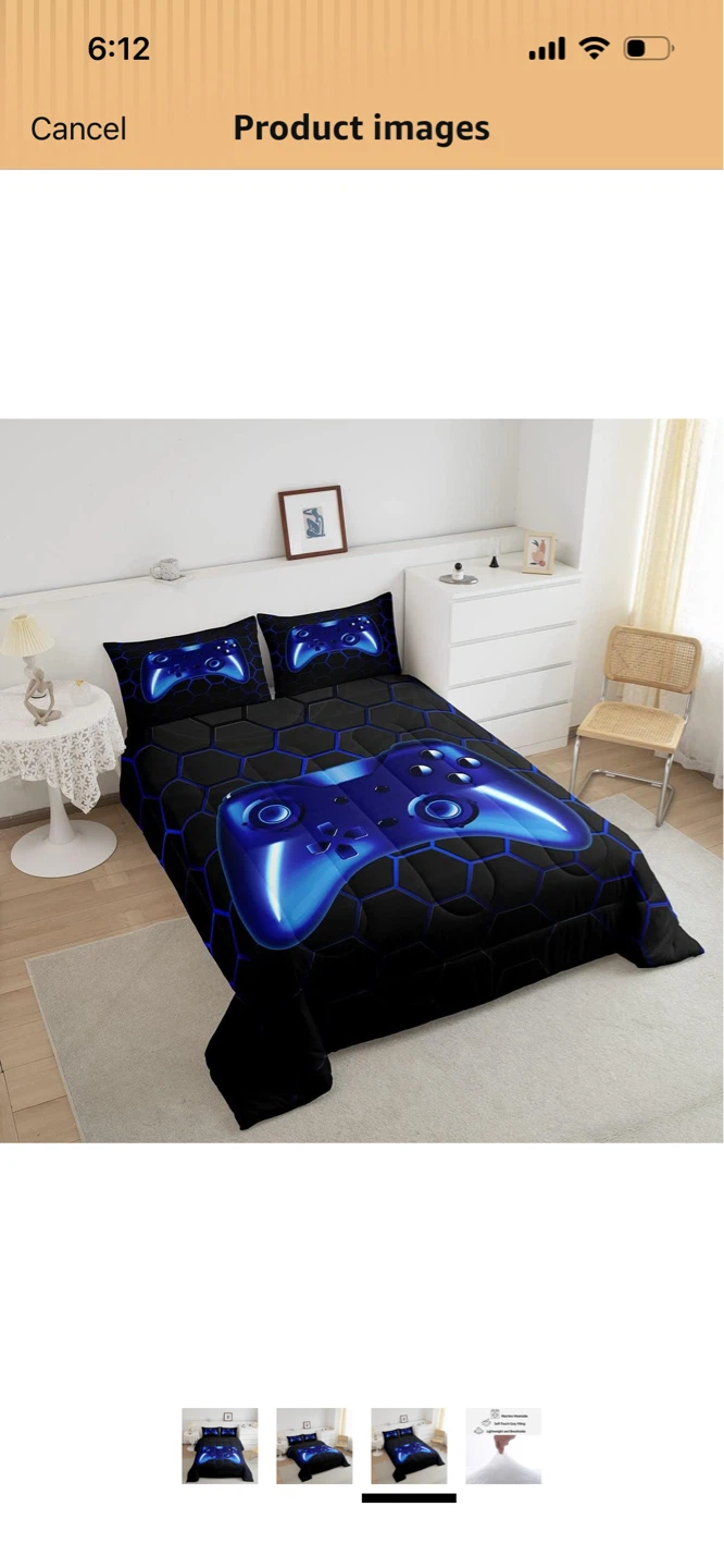 Brand New-Manfei Gamer Controller Duvet Cover Set 200x229