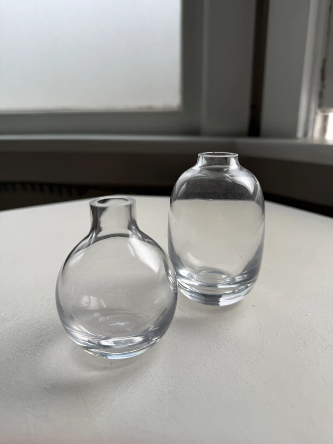 Bubble glass vases set