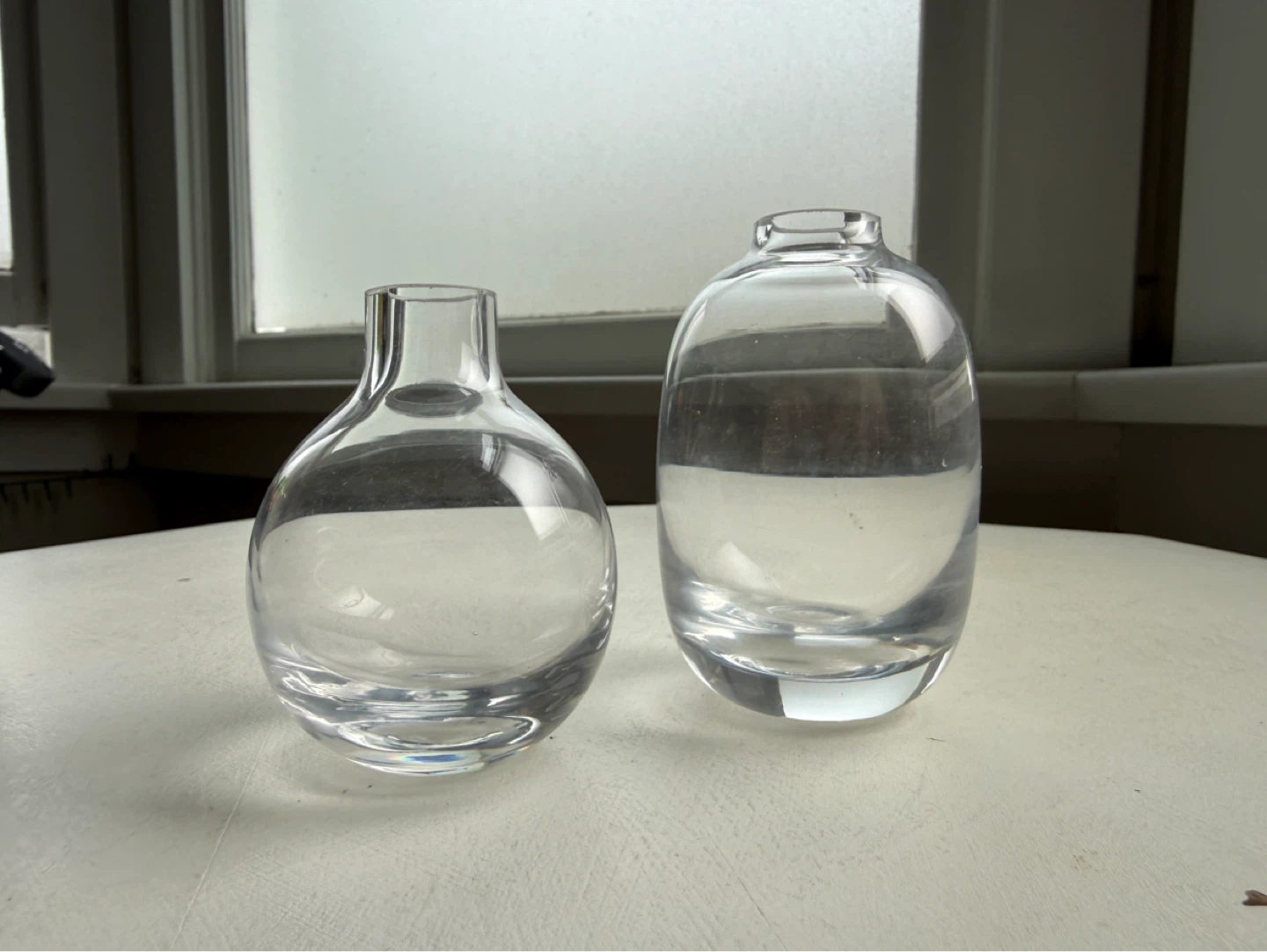 Bubble glass vases set - photo 2