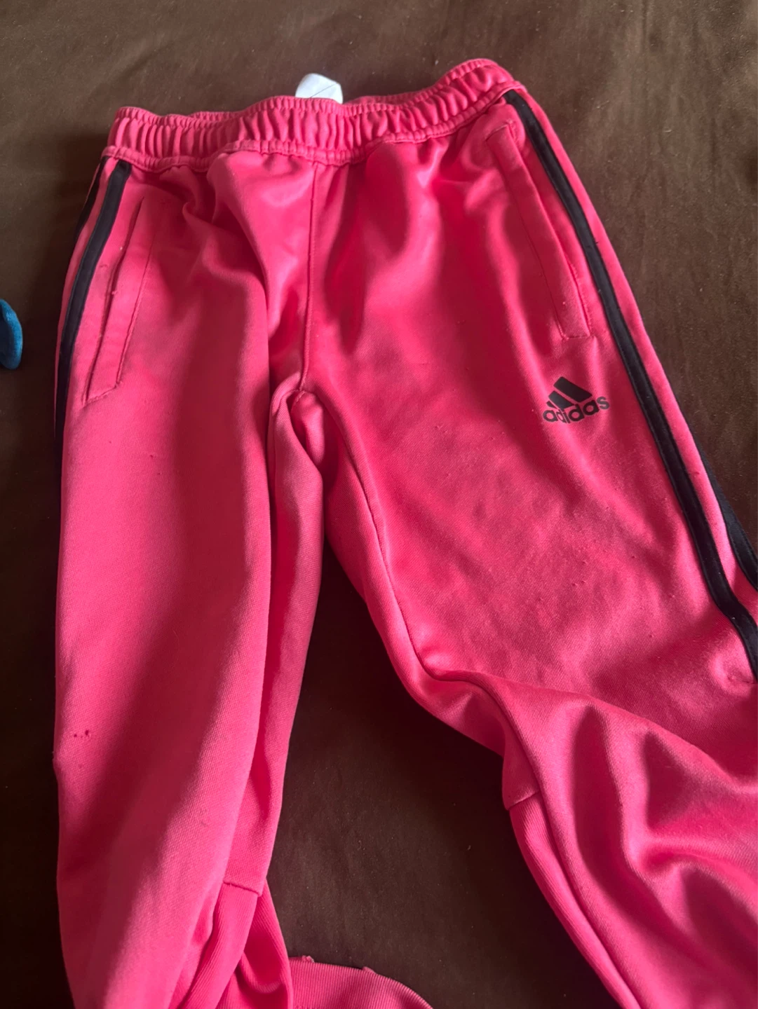 Adidas Kids Track Pants Size M 11-12Y Pink - photo 4