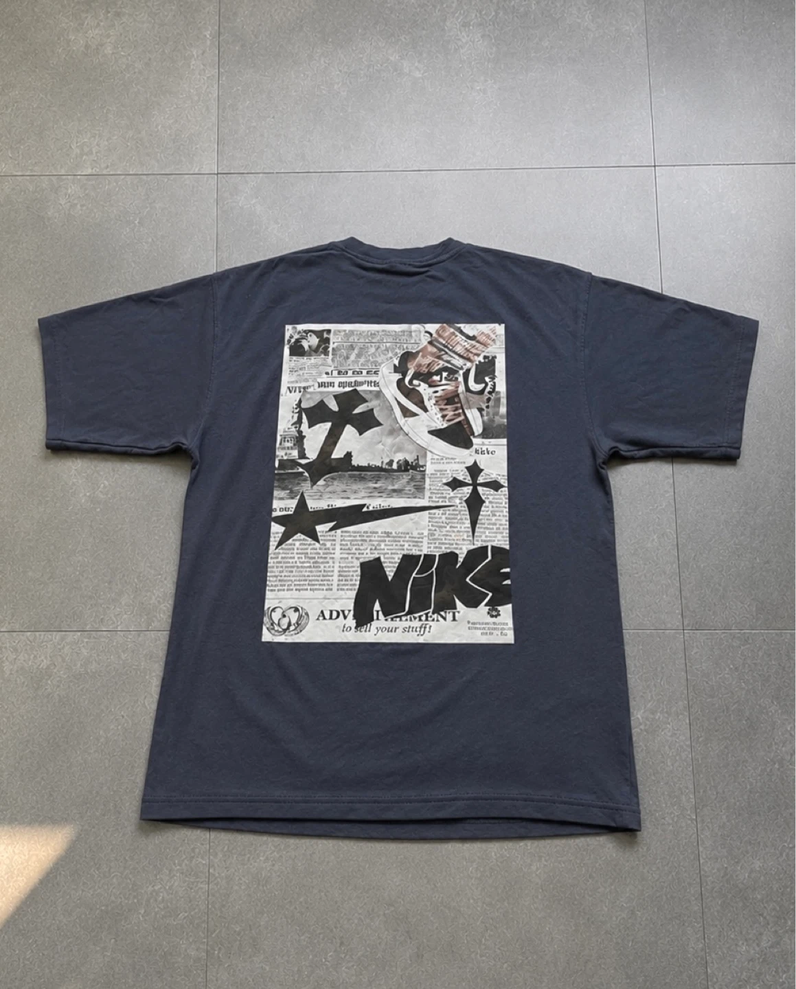 Blue Big Graphic Tee