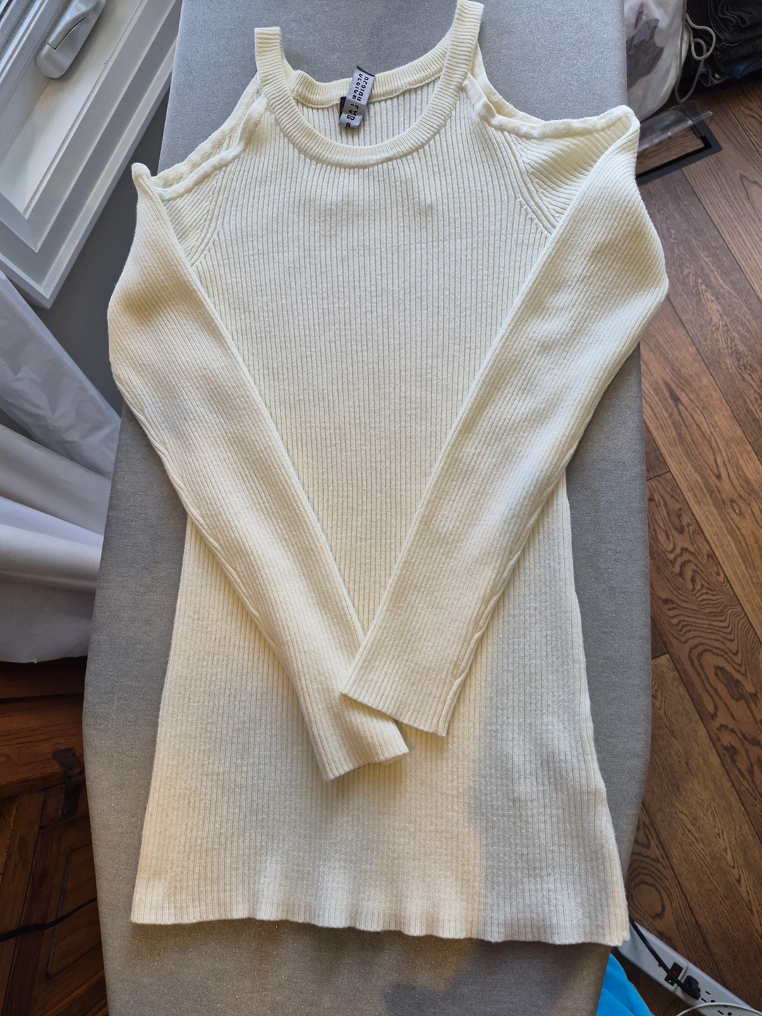 LORD & TAYLOR COLD SHOULDER SWEATER