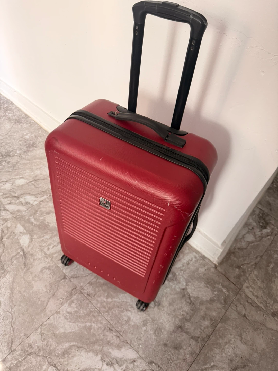 Red Carry-On Suitcase