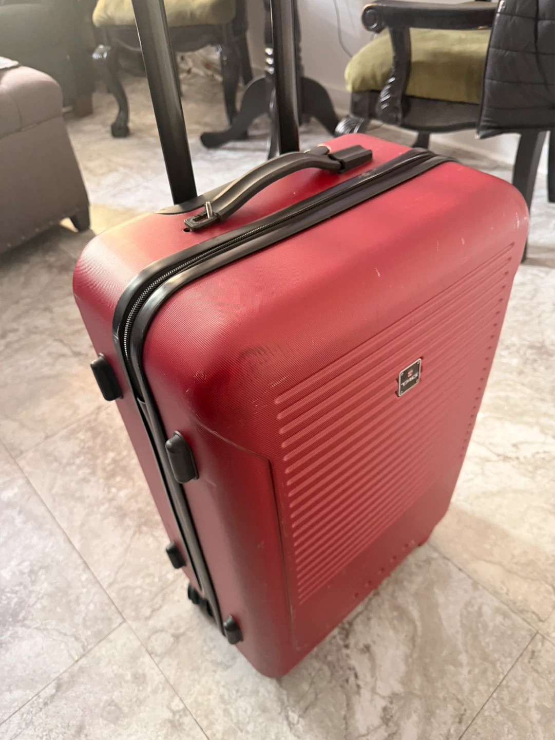 Red Carry-On Suitcase - photo 4