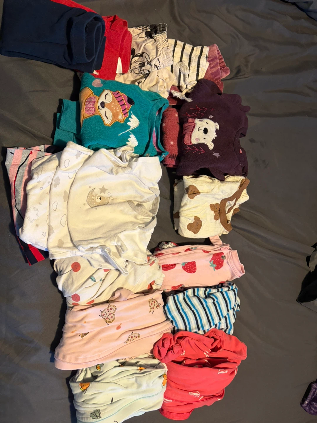Bundle of Baby Sleepers and Clothing