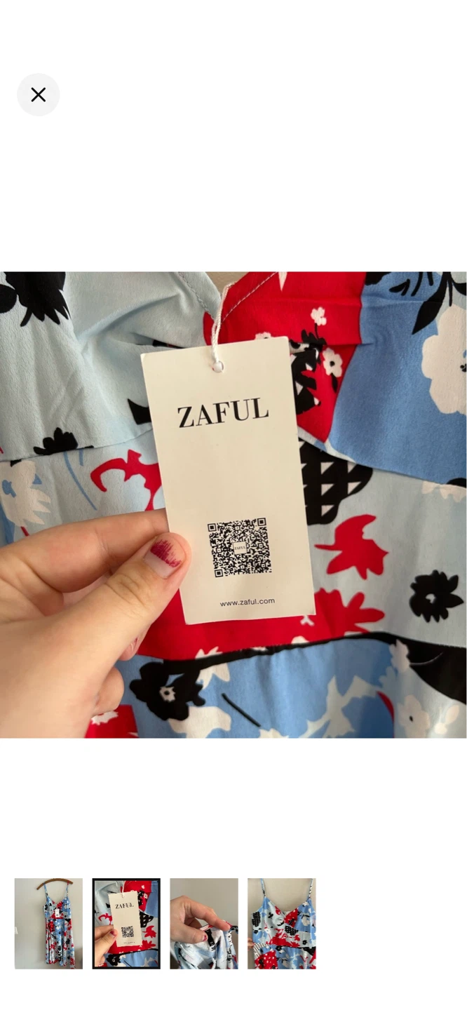 Zaful Floral Print Spaghetti Strap Dress - photo 2