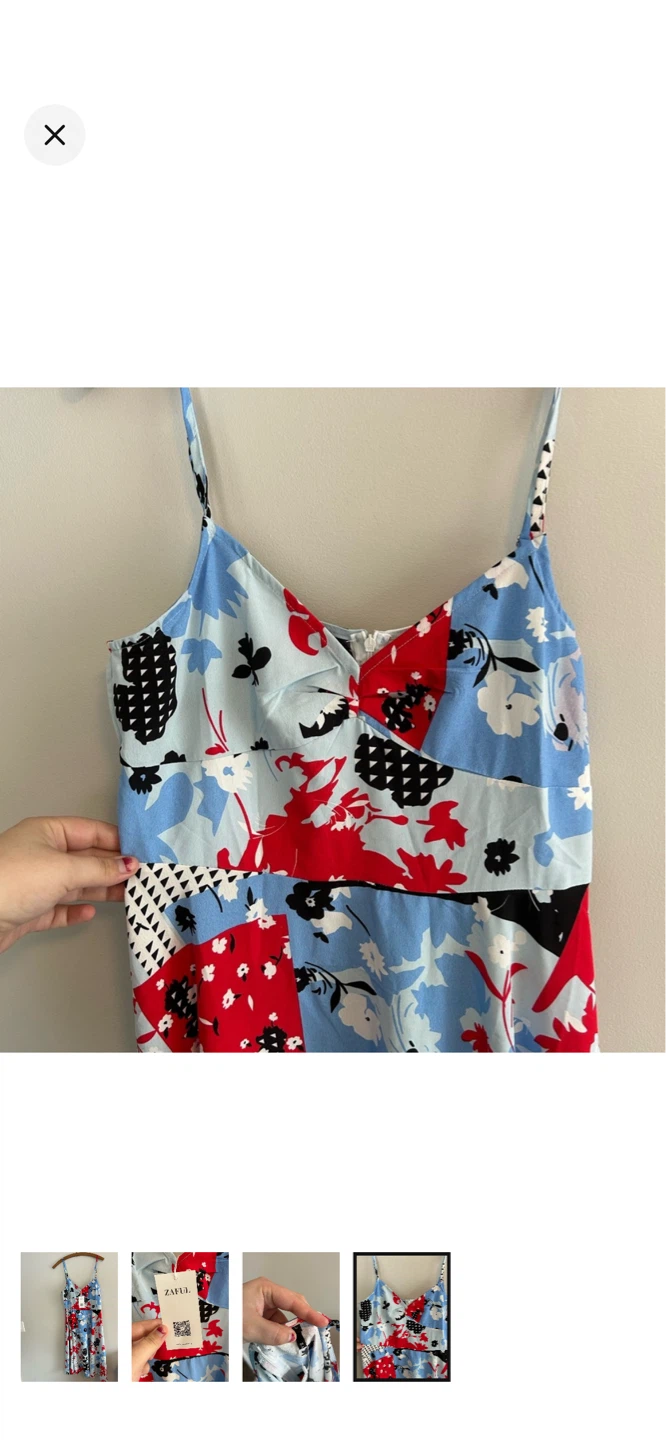 Zaful Floral Print Spaghetti Strap Dress - photo 4