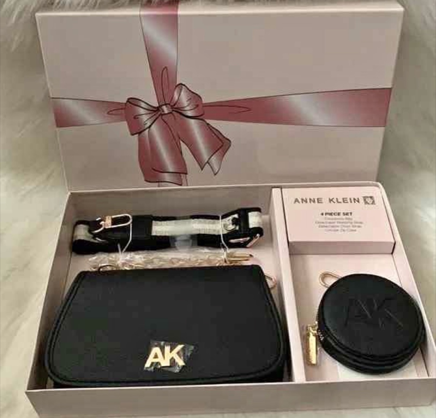 Anne Klein 4 Piece Set Crossbody Bag Gift Set