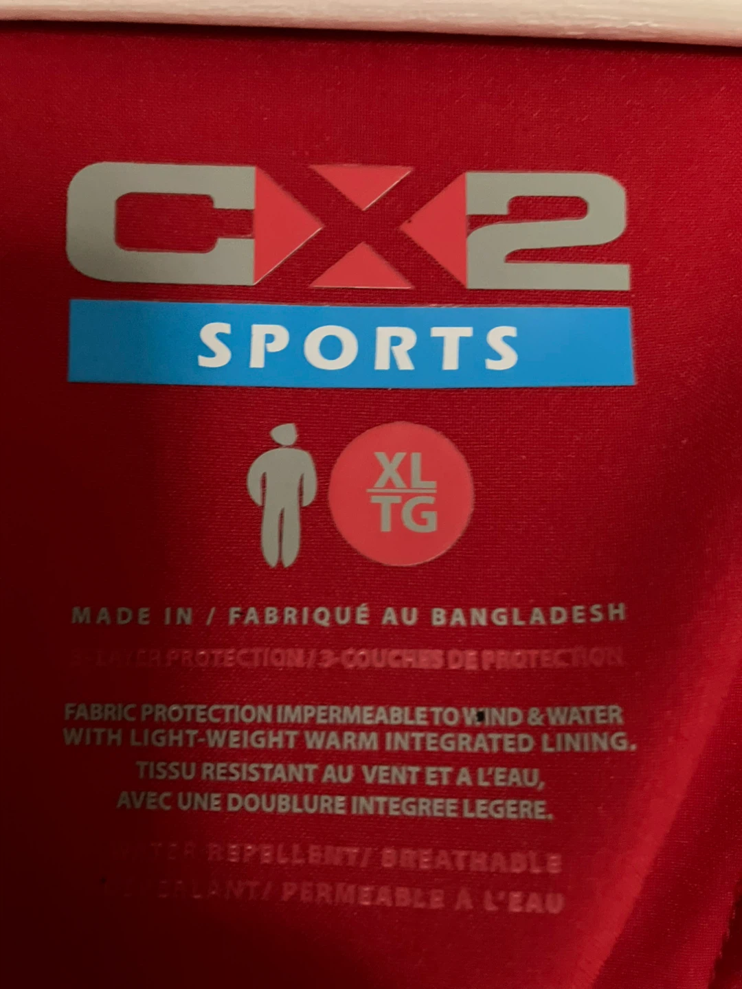 CX2 Sports DHL Jacket XL Red - photo 3