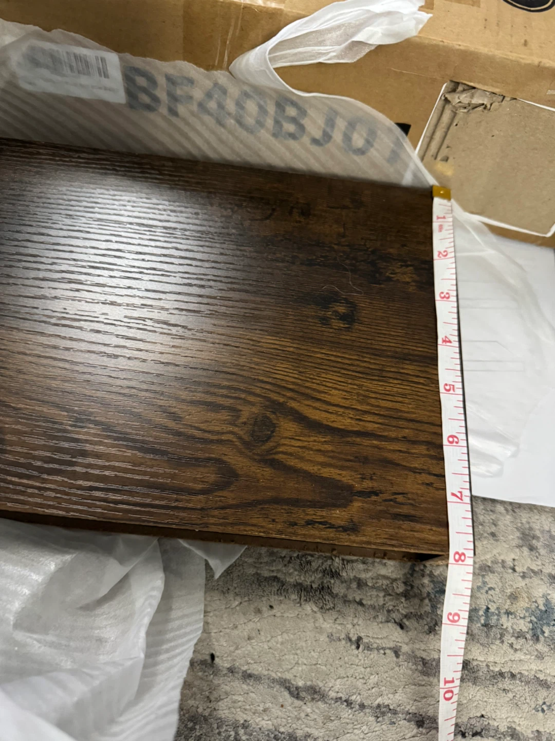 HOOBRO Floating Shelves Set of 2 - Rustic Brown - photo 2