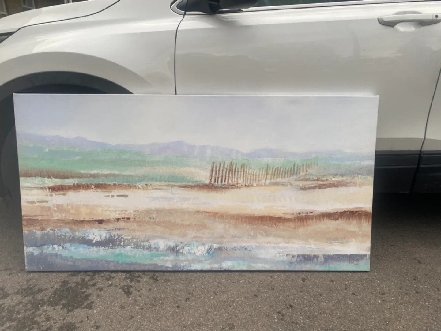 Canvas Wall Art - Beach Landscape Painting - photo 2