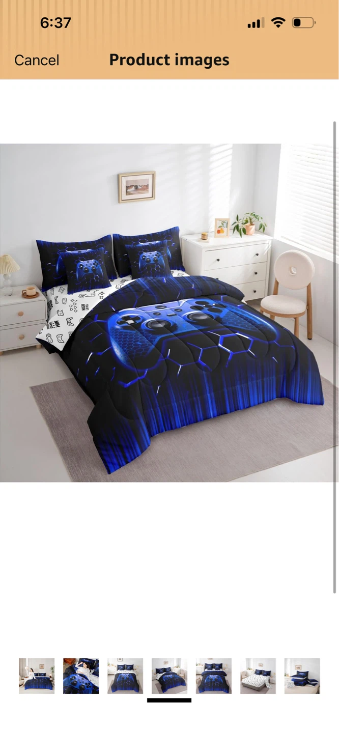 Brand New-Manfei Gamer Controller Duvet Cover Set 200x229 - photo 4