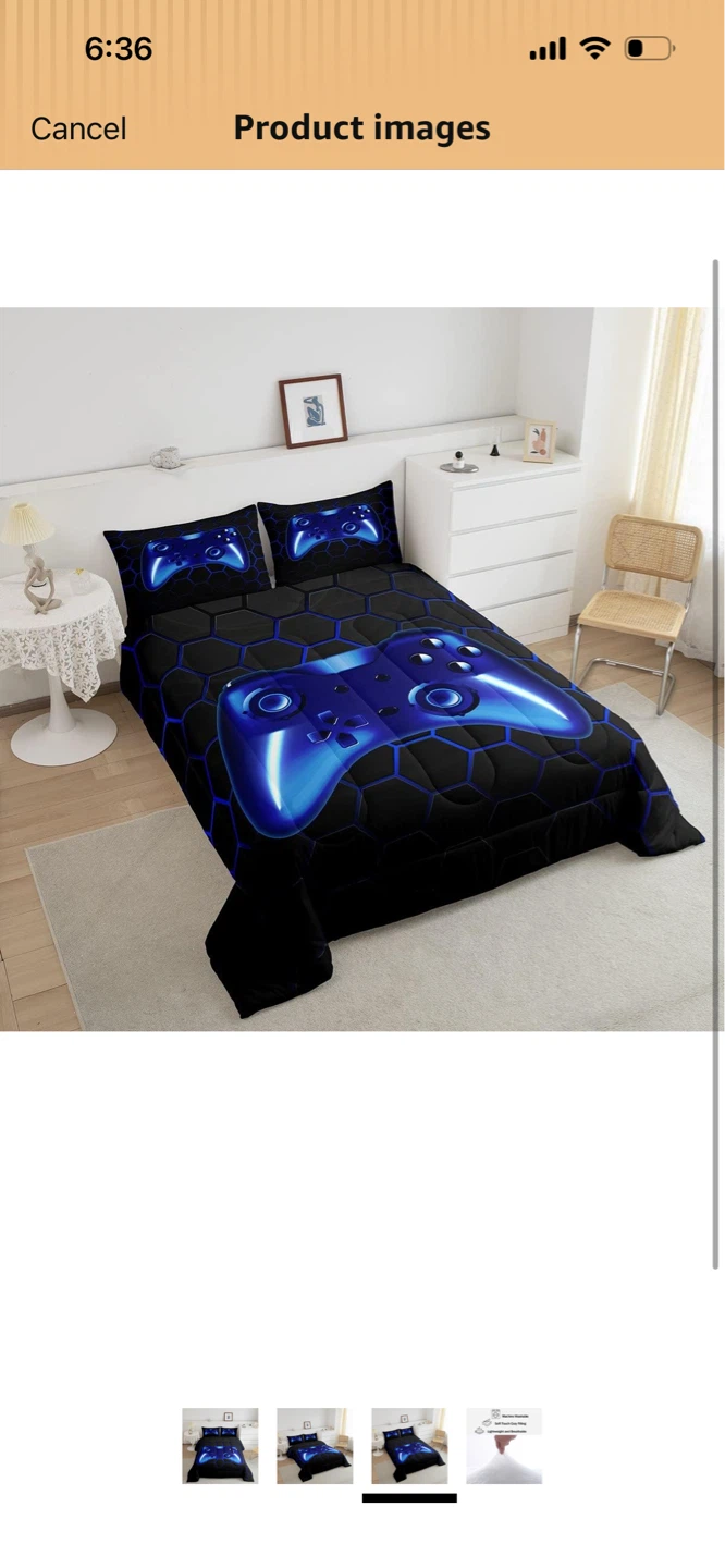 Brand New-Manfei Gamer Controller Duvet Cover Set 200x229 - photo 3