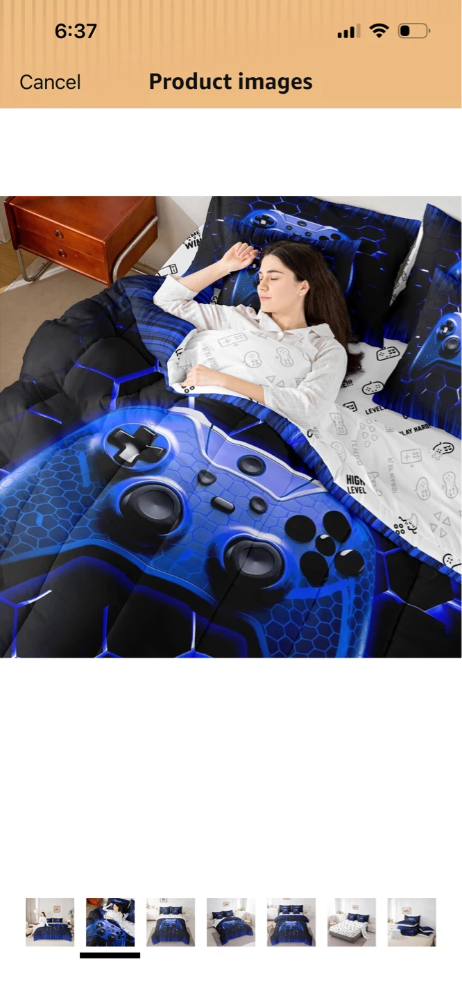 Brand New-Manfei Gamer Controller Duvet Cover Set 200x229 - photo 2