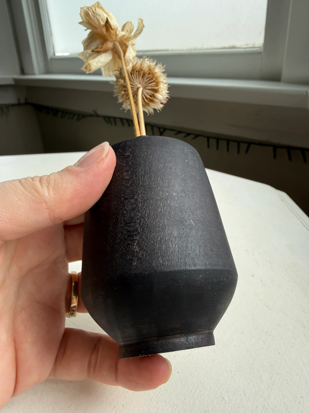 Handmade wood vase - photo 4