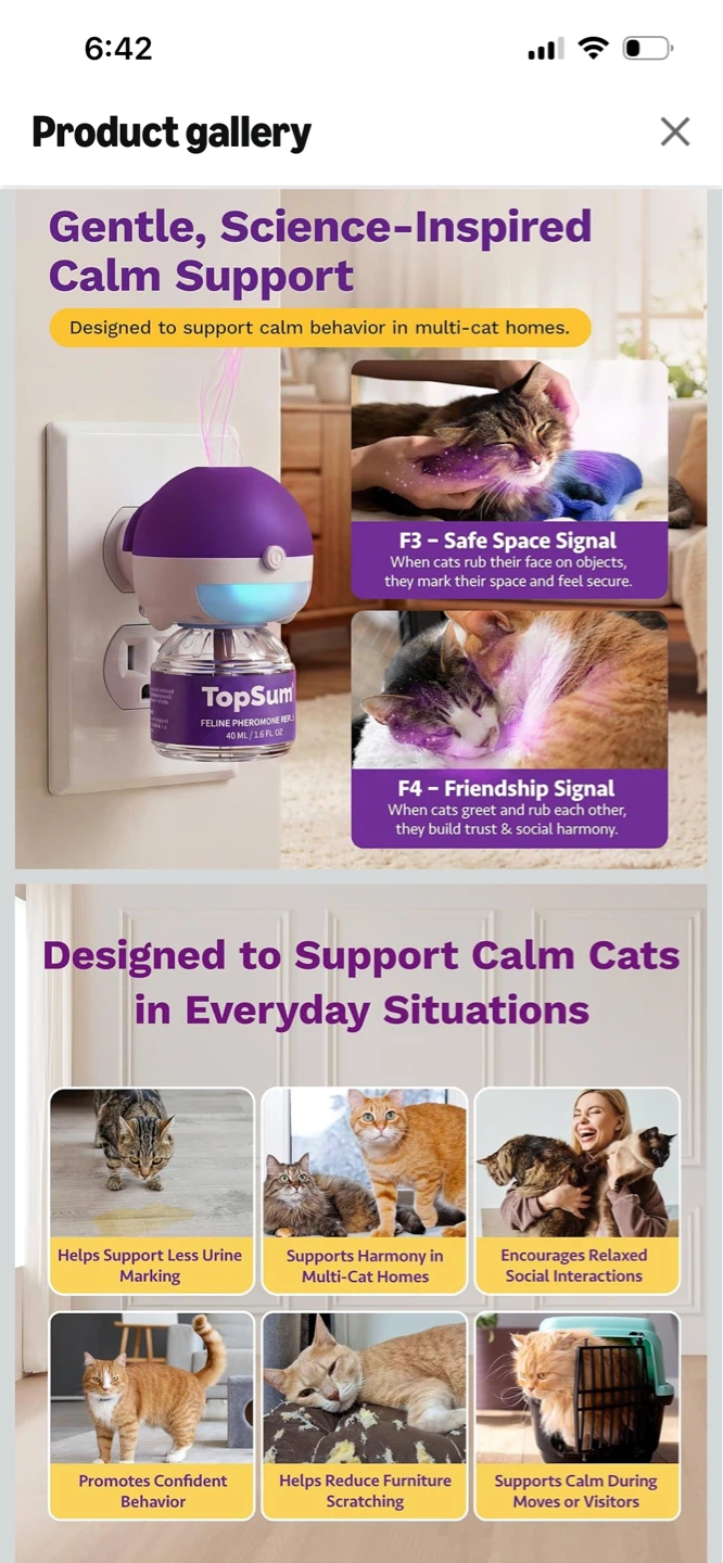 New-TopSum Feline Pheromone Diffuser - 2 Pack - photo 4