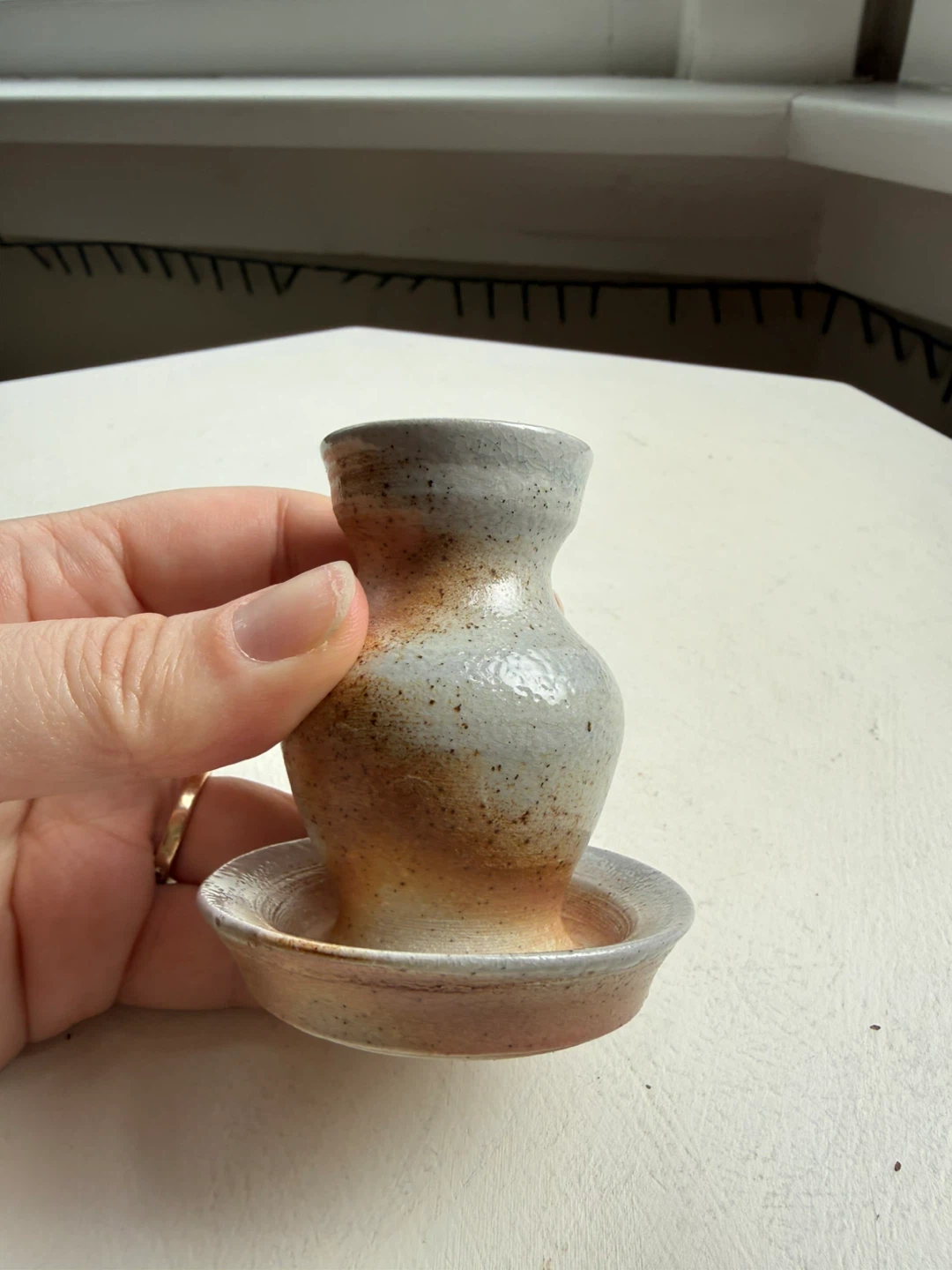 Handmade tiny pottery vase - photo 3