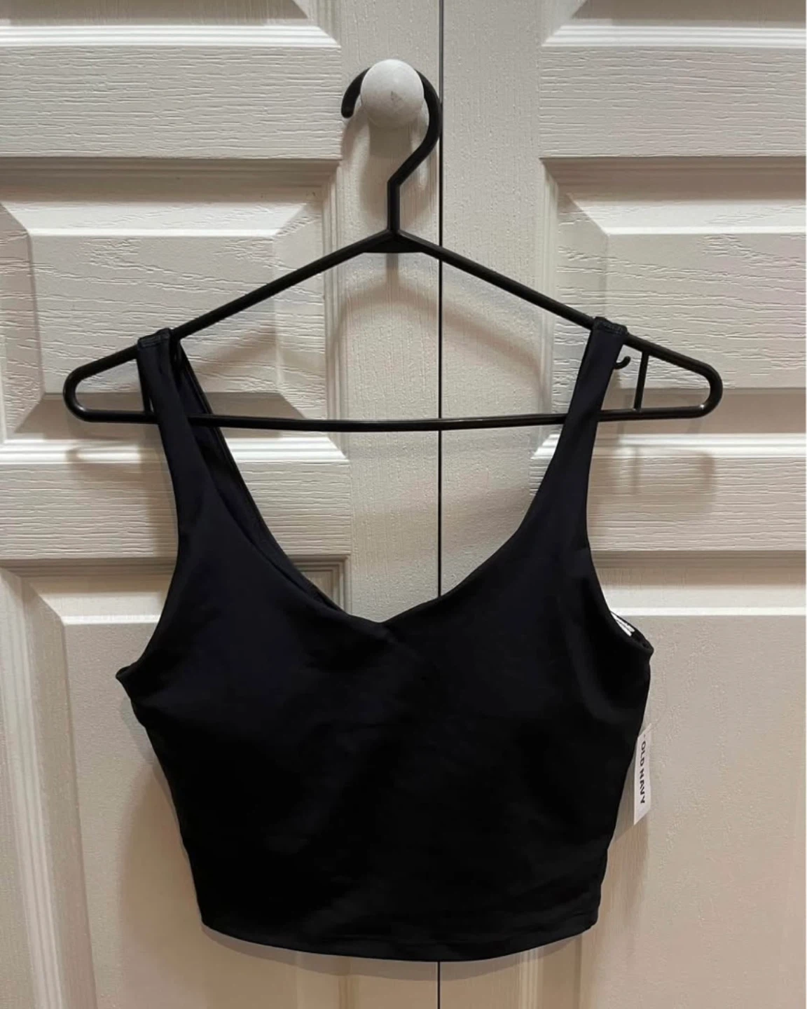 Old Navy Black Light Support PowerSoft Longline Sports Bra