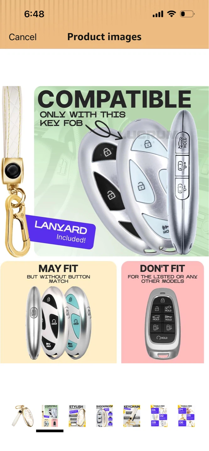 New-Car Key Fob Case with Keychain Set  Of 2 ! - photo 5
