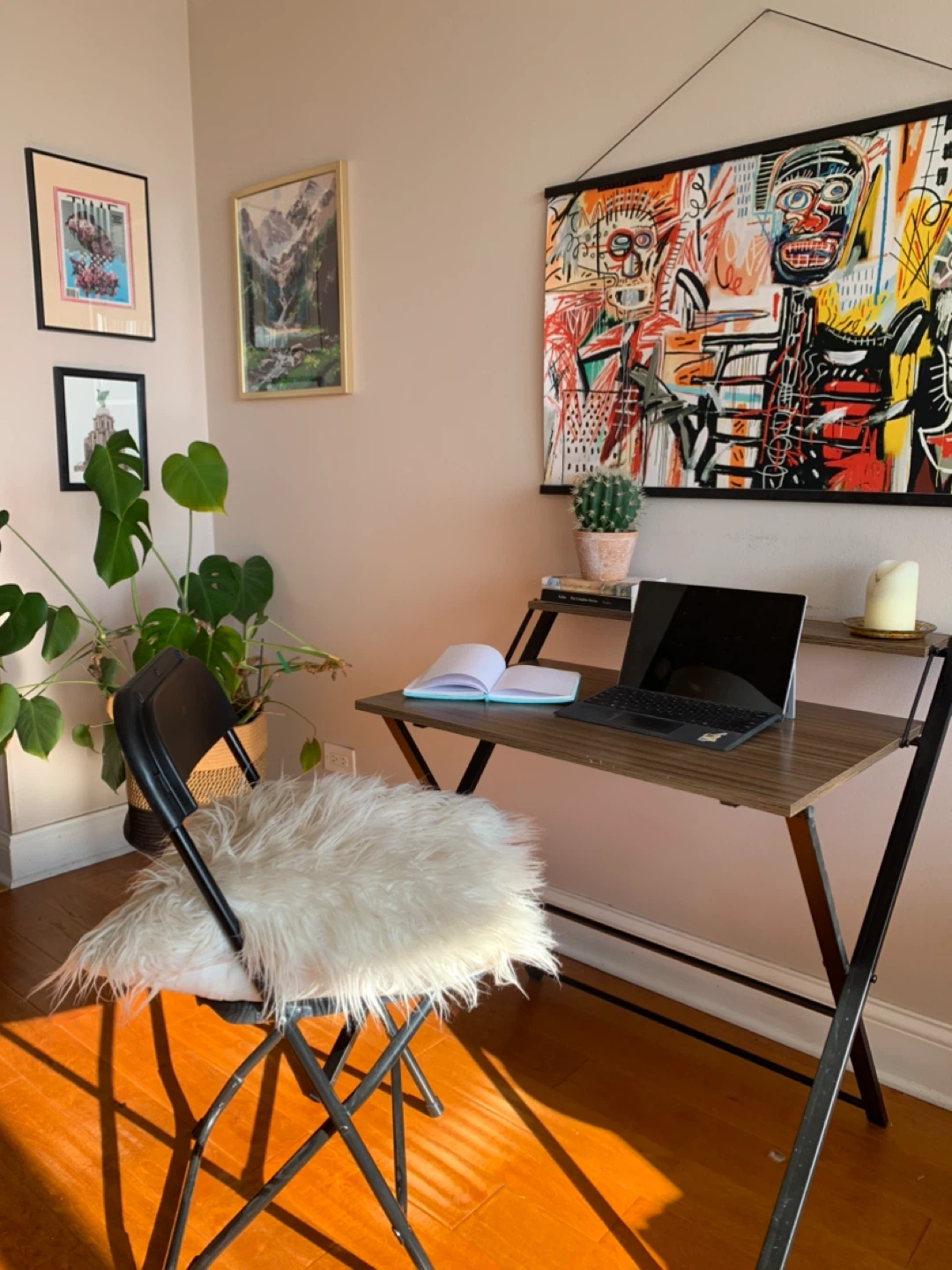 Industrial style Art and work Desk + Chair Set - photo 3