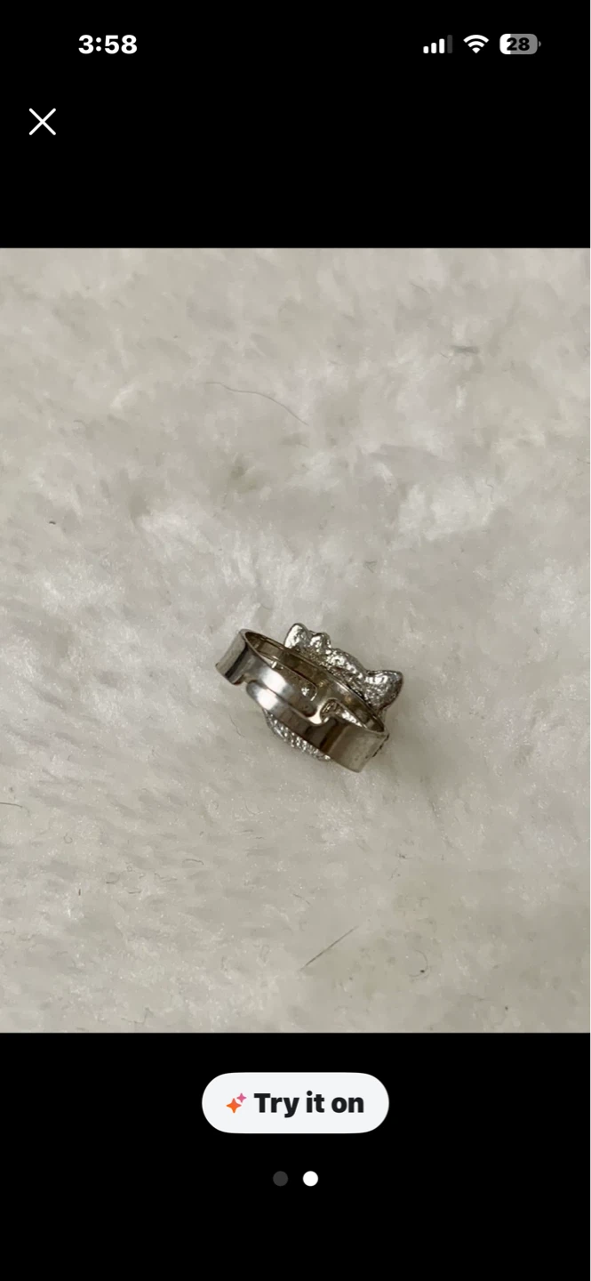 🧡 Hello Kitty Ring with Crystals - photo 2