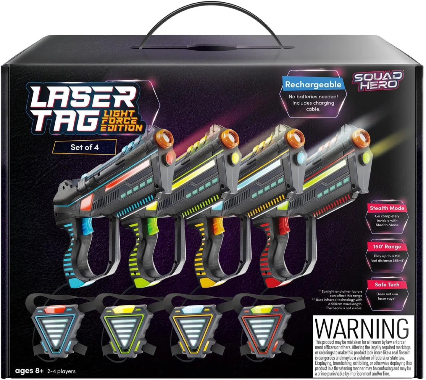 Squad Hero Laser Tag Light Force Edition Set of 4