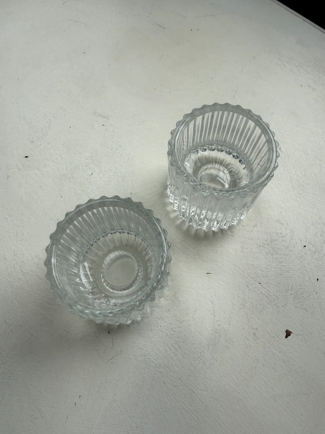 Glass tealight/taper holders set - photo 5