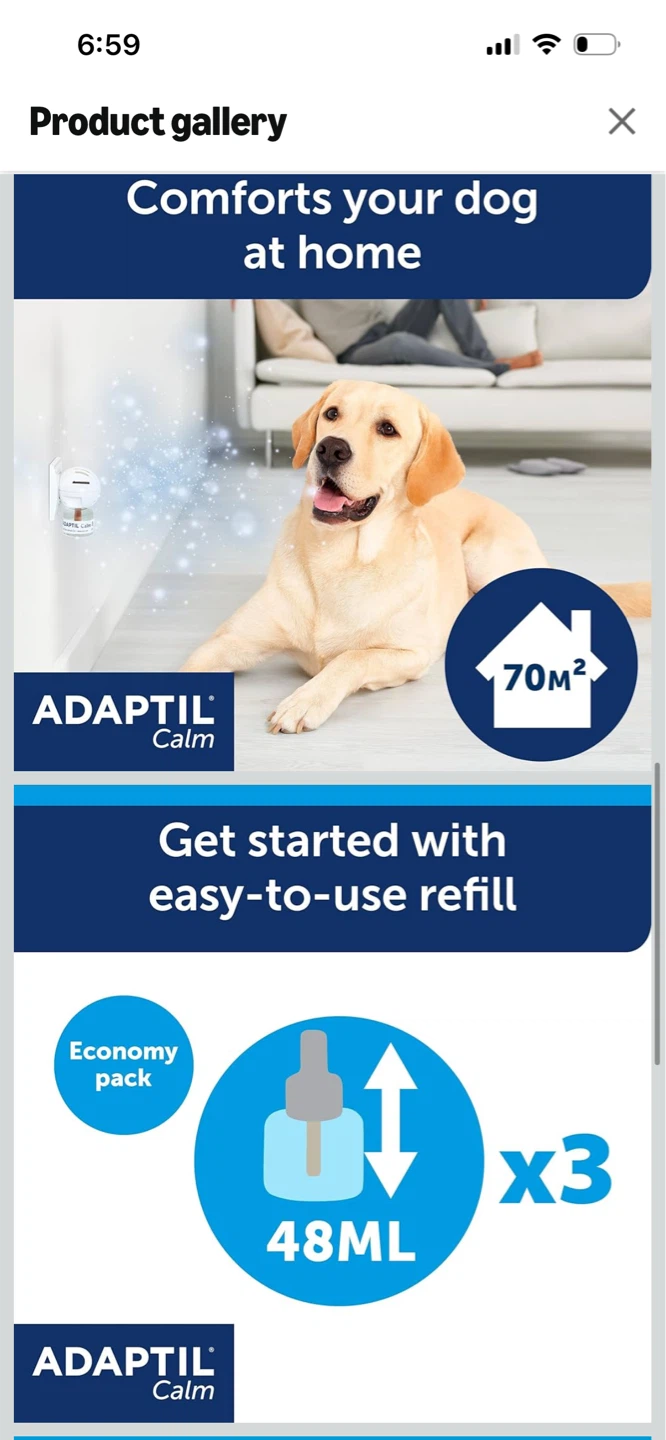 New-ADAPTIL Calm Dog Diffuser Refills (3 x 48mL) - photo 2